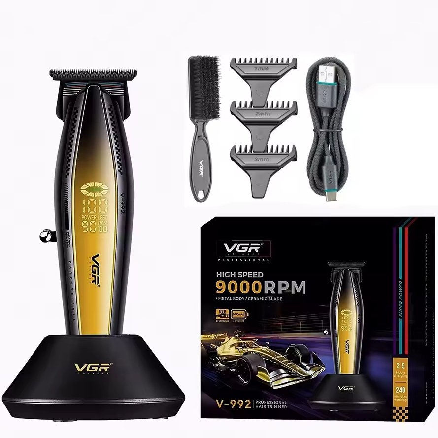 Машинка для стрижки волосся з потужним мотором XPRO VGR V-992 GOLD з насадками 1-2-3 мм Машинка для стрижки волосся з потужним мотором XPRO VGR V-992 GOLD з насадками 1-2-3 мм