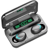 Беспроводные bluetooth наушники True Wireless F9-5 TWS с встроенным Power Bank, вакуумные наушники. Изображение №5 Беспроводные bluetooth наушники True Wireless F9-5 TWS с встроенным Power Bank, вакуумные наушники. Изображение №5