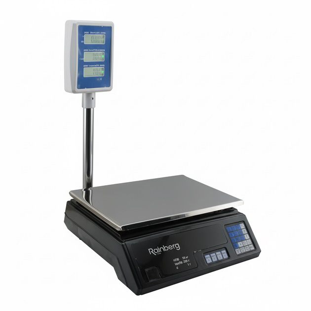 Ваги зі стійкою Rainberg RB-304 для магазину до 50 кг Ваги зі стійкою Rainberg RB-304 для магазину до 50 кг