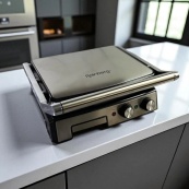 Гриль двухсторонний немецкого качества Rainberg RB-2282 прижимной электрический гриль с пластинами 3800Вт. Изображение №4 Гриль двухсторонний немецкого качества Rainberg RB-2282 прижимной электрический гриль с пластинами 3800Вт. Изображение №4