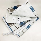 Електропростирадло 150х120 см тепле електро простирадло ковдра з підігрівом клітина. Зображення №2