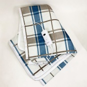 Електропростирадло 150х120 см тепле електро простирадло ковдра з підігрівом клітина. Зображення №3