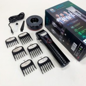 Професійна бездротова машинка для стрижки VGR V-682 RED тример для волосся. Зображення №8