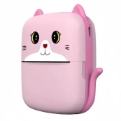 Портативний дитячий термопринтер з Bluetooth A8 Cat міні принтер для телефону Pink. Зображення №2 Портативний дитячий термопринтер з Bluetooth A8 Cat міні принтер для телефону Pink. Зображення №2