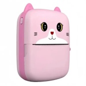 Портативний дитячий термопринтер з Bluetooth A8 Cat міні принтер для телефону Pink. Зображення №3 Портативний дитячий термопринтер з Bluetooth A8 Cat міні принтер для телефону Pink. Зображення №3