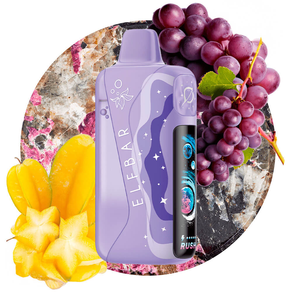 ELFBAR LUSH KING 40000 Starfruit Grape(карамбола+виноград) ELFBAR LUSH KING 40000 Starfruit Grape(карамбола+виноград)