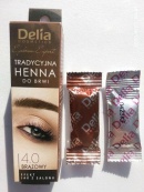 Фарба для брів на основі хни Delia Cosmetics Henna 2 г Графітова. Зображення №5