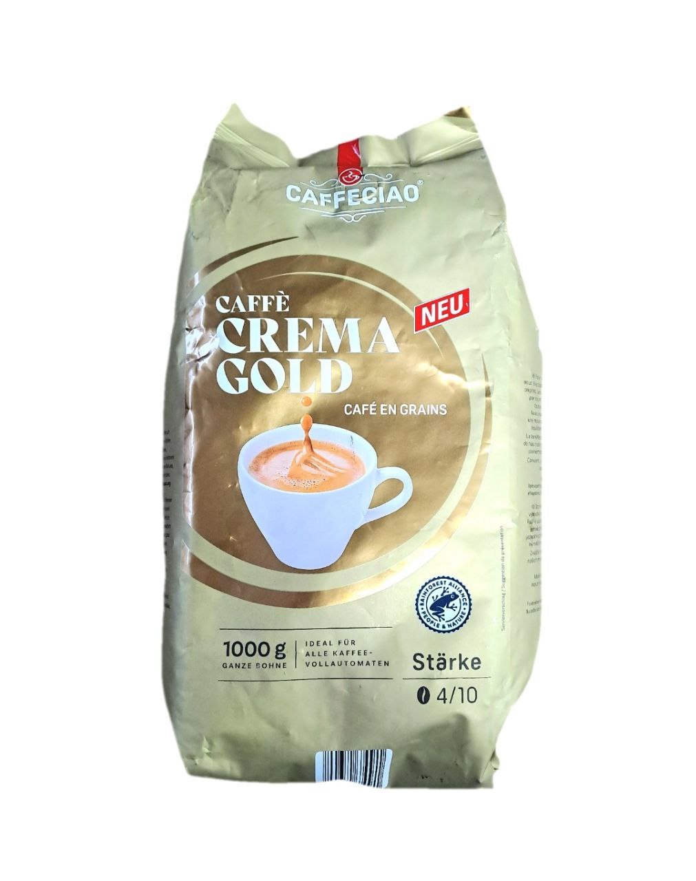 Кава в зернах Caffeciao Caffe Crema Gold 1 кг Кава в зернах Caffeciao Caffe Crema Gold 1 кг