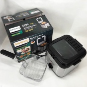 Фритюрница для дома Rainberg RB-2219 с терморегулятором и съемной чашей электрофритюрница мини фритюрница. Изображение №7