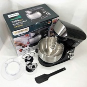 Електричний планетарний міксер тістоміс Rainberg RB-8083 3200 Вт з насадками. Колір: чорний. Зображення №4 Електричний планетарний міксер тістоміс Rainberg RB-8083 3200 Вт з насадками. Колір: чорний. Зображення №4