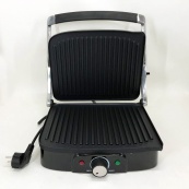 Гриль притискний Rainberg RB-5413 терморегулятор антипригарний 3200 Вт нержавіюча сталь. Зображення №4