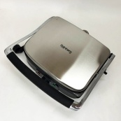 Гриль притискний Rainberg RB-5413 терморегулятор антипригарний 3200 Вт нержавіюча сталь. Зображення №5