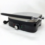 Гриль притискний Rainberg RB-5413 терморегулятор антипригарний 3200 Вт нержавіюча сталь. Зображення №6