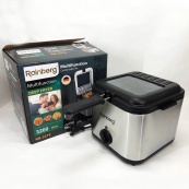 Фритюрница для дома Rainberg RB-2219 с терморегулятором и съемной чашей электрофритюрница мини фритюрница. Изображение №12