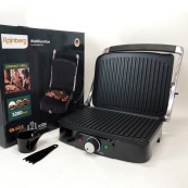 Гриль притискний Rainberg RB-5413 терморегулятор антипригарний 3200 Вт нержавіюча сталь. Зображення №8