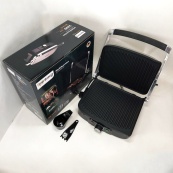 Гриль притискний Rainberg RB-5413 терморегулятор антипригарний 3200 Вт нержавіюча сталь. Зображення №9