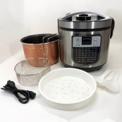 Мультиварка пароварка Rainberg RB-6209 45 программ 6 л 1000W, Сенсорная мультиварка рисоварка. Изображение №11 Мультиварка пароварка Rainberg RB-6209 45 программ 6 л 1000W, Сенсорная мультиварка рисоварка. Изображение №11