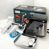 М'ясорубка електрична електром'ясорубка Rainberg RB-676 із соковижималкою 3800W, м'ясорубка для томатів. Зображення №12 М'ясорубка електрична електром'ясорубка Rainberg RB-676 із соковижималкою 3800W, м'ясорубка для томатів. Зображення №12