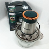 Блендер стаціонарний Rainberg RB-2201 кухонний подрібнювач 1300W чаша скляна на 2 л подвійне лезо чоппер. Зображення №6 Блендер стаціонарний Rainberg RB-2201 кухонний подрібнювач 1300W чаша скляна на 2 л подвійне лезо чоппер. Зображення №6