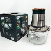 Блендер стаціонарний Rainberg RB-2201 кухонний подрібнювач 1300W чаша скляна на 2 л подвійне лезо чоппер. Зображення №8 Блендер стаціонарний Rainberg RB-2201 кухонний подрібнювач 1300W чаша скляна на 2 л подвійне лезо чоппер. Зображення №8