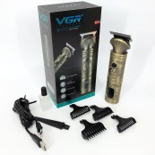 Акумуляторна машинка для стрижки волосся VGR V-962 тример для бороди та вусів з насадками 1-7 мм. Зображення №10 Акумуляторна машинка для стрижки волосся VGR V-962 тример для бороди та вусів з насадками 1-7 мм. Зображення №10