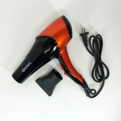Фен GEMEI GM-1766 2.6 кВт АС, фен для голови, жіночий фен для волосся, фен сушка. Колір: помаранчевий. Зображення №9 Фен GEMEI GM-1766 2.6 кВт АС, фен для голови, жіночий фен для волосся, фен сушка. Колір: помаранчевий. Зображення №9