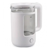 Электрочайник Rainberg RB-2220 стеклянный, дисковый прозрачный. Чайник с подсветкой 2200 Вт. Цвет: белый. Изображение №3 Электрочайник Rainberg RB-2220 стеклянный, дисковый прозрачный. Чайник с подсветкой 2200 Вт. Цвет: белый. Изображение №3