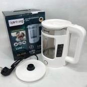 Электрочайник Rainberg RB-2220 стеклянный, дисковый прозрачный. Чайник с подсветкой 2200 Вт. Цвет: белый. Изображение №4 Электрочайник Rainberg RB-2220 стеклянный, дисковый прозрачный. Чайник с подсветкой 2200 Вт. Цвет: белый. Изображение №4