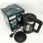 Електрочайник Rainberg RB-2220 скляний дисковий прозорий. Чайник із підсвічуванням 2200W. Колір: чорний. Зображення №5 Електрочайник Rainberg RB-2220 скляний дисковий прозорий. Чайник із підсвічуванням 2200W. Колір: чорний. Зображення №5