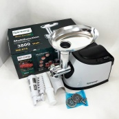 Электромясорубка с соковыжималкой Rainberg RB-674 3000W, электромясорубка для шинковки, мощная мясорубка. Изображение №2 Электромясорубка с соковыжималкой Rainberg RB-674 3000W, электромясорубка для шинковки, мощная мясорубка. Изображение №2