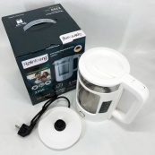 Электрочайник Rainberg RB-2220 стеклянный, дисковый прозрачный. Чайник с подсветкой 2200 Вт. Цвет: белый. Изображение №6 Электрочайник Rainberg RB-2220 стеклянный, дисковый прозрачный. Чайник с подсветкой 2200 Вт. Цвет: белый. Изображение №6