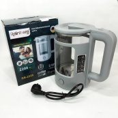 Електрочайник Rainberg RB-2220 скляний дисковий прозорий. Чайник із підсвічуванням 2200 Вт. Колір: сірий. Зображення №6 Електрочайник Rainberg RB-2220 скляний дисковий прозорий. Чайник із підсвічуванням 2200 Вт. Колір: сірий. Зображення №6