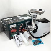 Электромясорубка с соковыжималкой Rainberg RB-674 3000W, электромясорубка для шинковки, мощная мясорубка. Изображение №7 Электромясорубка с соковыжималкой Rainberg RB-674 3000W, электромясорубка для шинковки, мощная мясорубка. Изображение №7