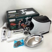 Электромясорубка с соковыжималкой Rainberg RB-674 3000W, электромясорубка для шинковки, мощная мясорубка. Изображение №12 Электромясорубка с соковыжималкой Rainberg RB-674 3000W, электромясорубка для шинковки, мощная мясорубка. Изображение №12