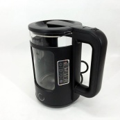 Електрочайник Rainberg RB-2220 скляний дисковий прозорий. Чайник із підсвічуванням 2200W. Колір: чорний. Зображення №10 Електрочайник Rainberg RB-2220 скляний дисковий прозорий. Чайник із підсвічуванням 2200W. Колір: чорний. Зображення №10