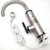 Проточний водонагрівач Delimano RX-0111c LCD дисплеєм 3кВт Кран електричний нижнє підключення. Зображення №5