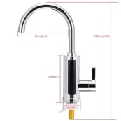Проточний водонагрівач Delimano RX-0111c LCD дисплеєм 3кВт Кран електричний нижнє підключення. Зображення №6