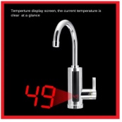 Проточний водонагрівач Delimano RX-0111c LCD дисплеєм 3кВт Кран електричний нижнє підключення. Зображення №7