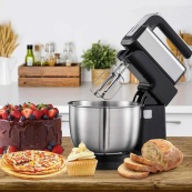 Стаціонарний міксер ручний RAF R.6652 із металевою чашею 3.5 л 1000 Вт. Зображення №5 Стаціонарний міксер ручний RAF R.6652 із металевою чашею 3.5 л 1000 Вт. Зображення №5