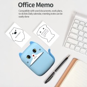 Портативний дитячий термопринтер із Bluetooth A8 Cat міні принтер для телефону Blue. Зображення №3 Портативний дитячий термопринтер із Bluetooth A8 Cat міні принтер для телефону Blue. Зображення №3