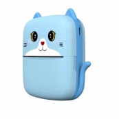 Портативний дитячий термопринтер із Bluetooth A8 Cat міні принтер для телефону Blue. Зображення №4 Портативний дитячий термопринтер із Bluetooth A8 Cat міні принтер для телефону Blue. Зображення №4