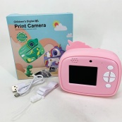 Дитячий фотоапарат миттєвого друку D1-A Pink. Зображення №4