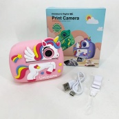 Дитячий фотоапарат миттєвого друку D1-A Pink. Зображення №8