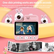 Дитячий фотоапарат миттєвого друку JD30 PINK. Зображення №4