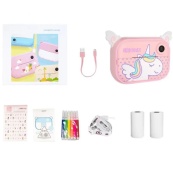 Дитяча цифрова камера з моментальним друком YT008 PINK. Зображення №4 Дитяча цифрова камера з моментальним друком YT008 PINK. Зображення №4