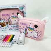 Дитяча цифрова камера з моментальним друком YT008 PINK. Зображення №6 Дитяча цифрова камера з моментальним друком YT008 PINK. Зображення №6