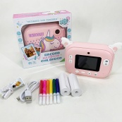 Дитяча цифрова камера з моментальним друком YT008 PINK. Зображення №7 Дитяча цифрова камера з моментальним друком YT008 PINK. Зображення №7