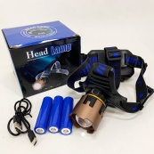 Ліхтар налобний A50-TG, Power Bank 3x18650. Зображення №4