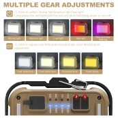 Фонарь кемпинг TZD-01-COB(White+Yellow+Red+Blue)-PRO Power Bank. Изображение №3 Фонарь кемпинг TZD-01-COB(White+Yellow+Red+Blue)-PRO Power Bank. Изображение №3