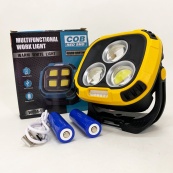 Прожектор фонарь кемпинг W891-1-3COB(White+Yellow)+5SMD(Red) Power bank. Изображение №2